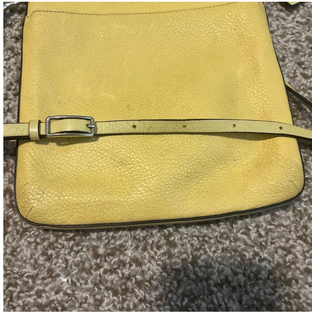 Yellow Leather Crossbody Coach Bag - Picture 4 of 7